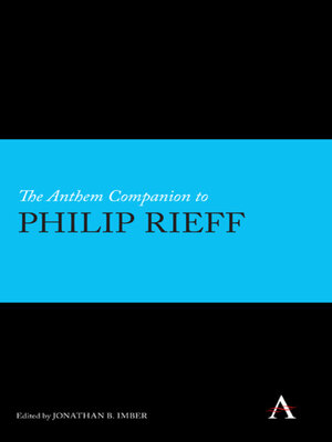 cover image of The Anthem Companion to Philip Rieff